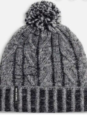 Turtle Fur Emma Beanie With Pom 🐢
